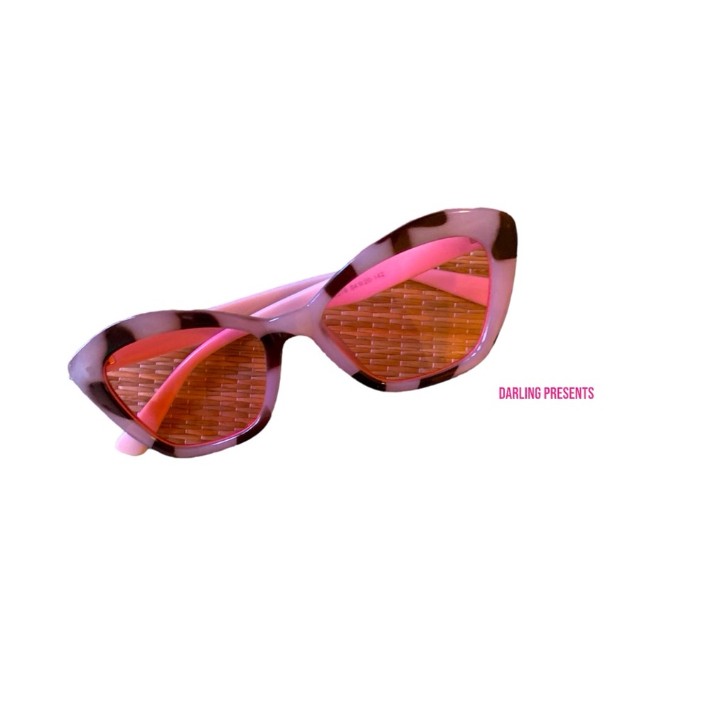 Cat Eye Leopard Sunglasses Women Color Pink